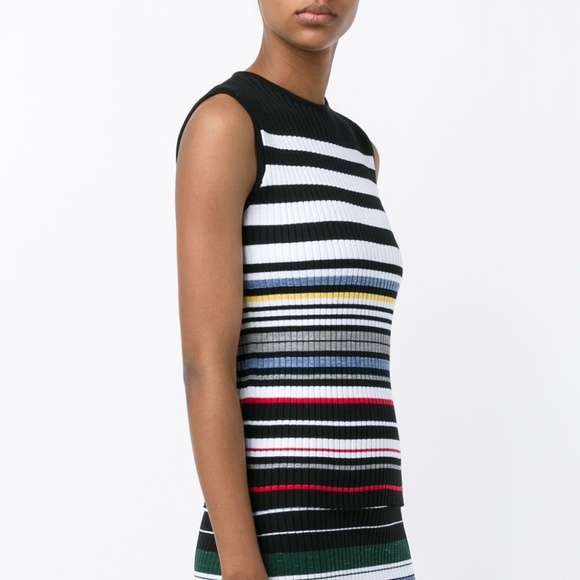 Preen by Thornton Bregazzi Tops - PREEN Line Striped Knit Top
